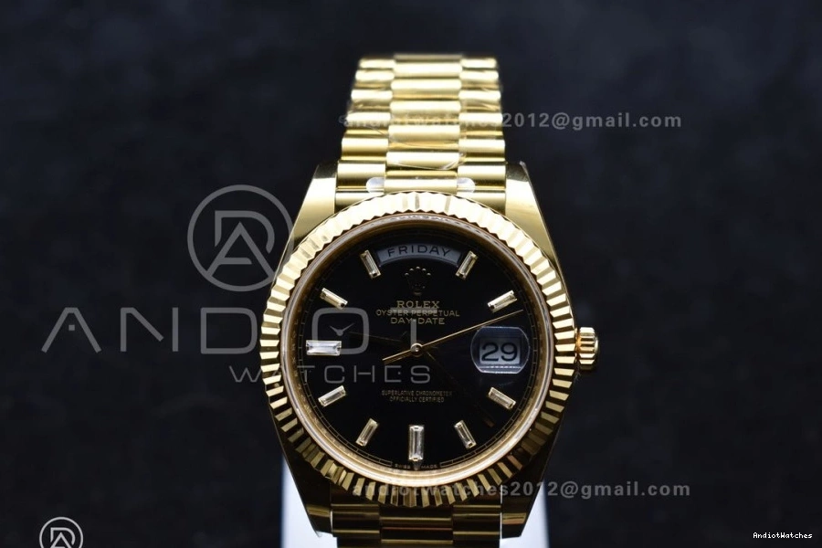 President Soft Weight) Day 40 YG ARF 656 On Date Dial (Gain 1:1 228238 Crystal Best VR3255 Black Bracelet Edition 1109